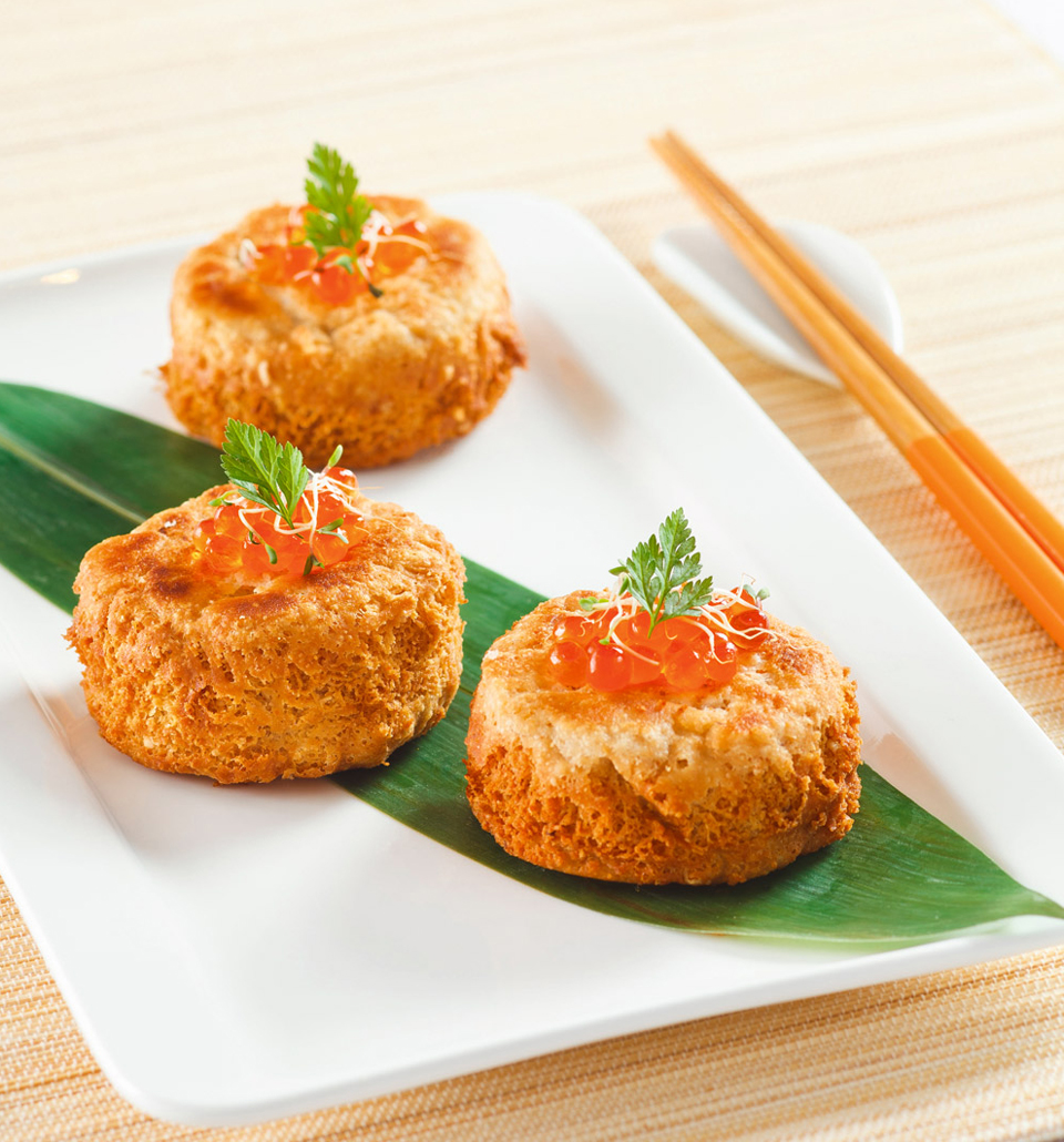 香煎燕麥松茸荔蓉盒